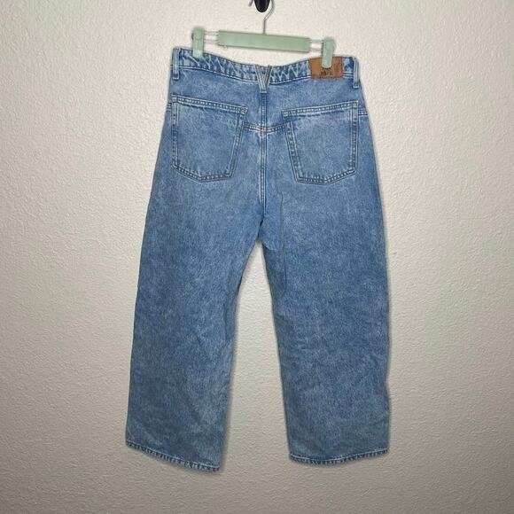 We The Free Deep Trance Dropped Denim High Rise Wide Leg Boyfriend Jeans size 28 - Picture 6 of 6